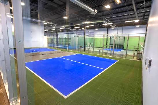 Doubles match on the court at Rookie + Ace