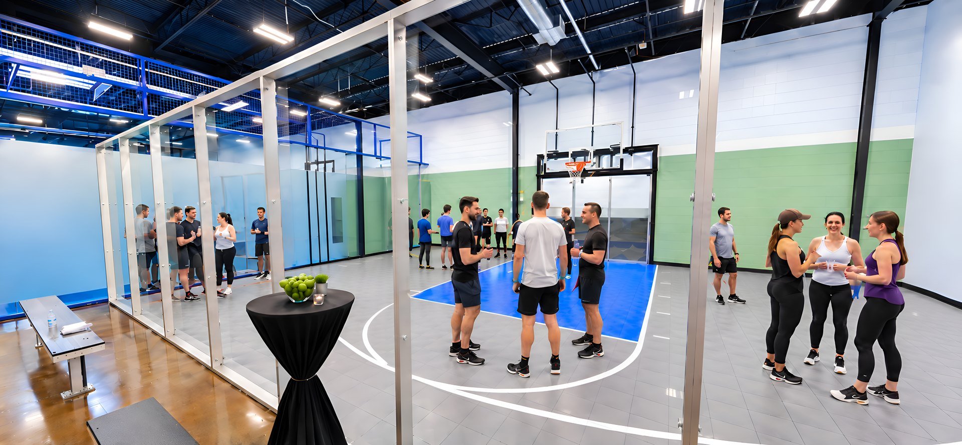 Group event on the court at Rookie + Ace